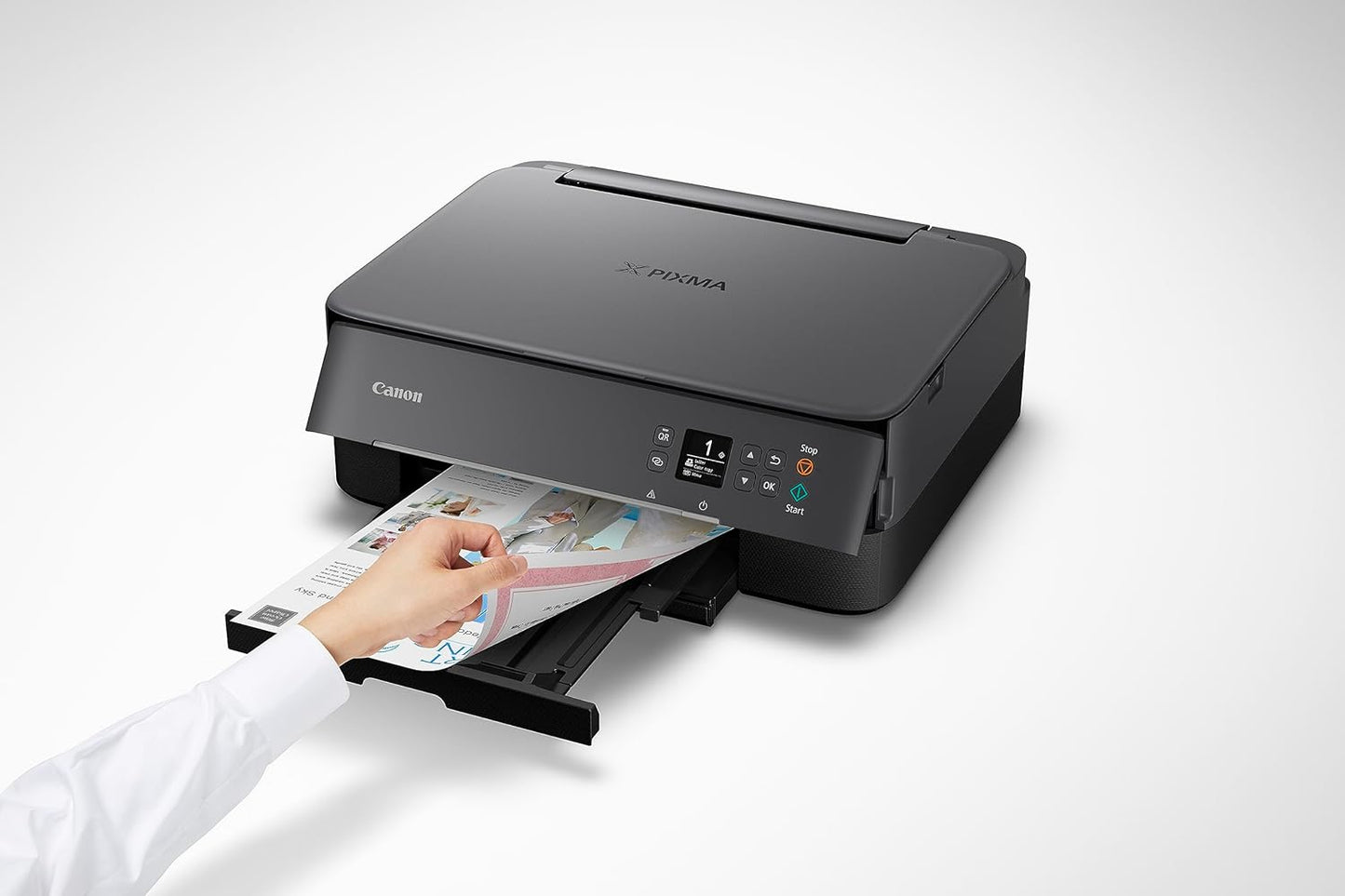 Canon PIXMA TS6420A Wireless All-In-One Inkjet Printer - Print, Copy, Scan - Sleek White Design