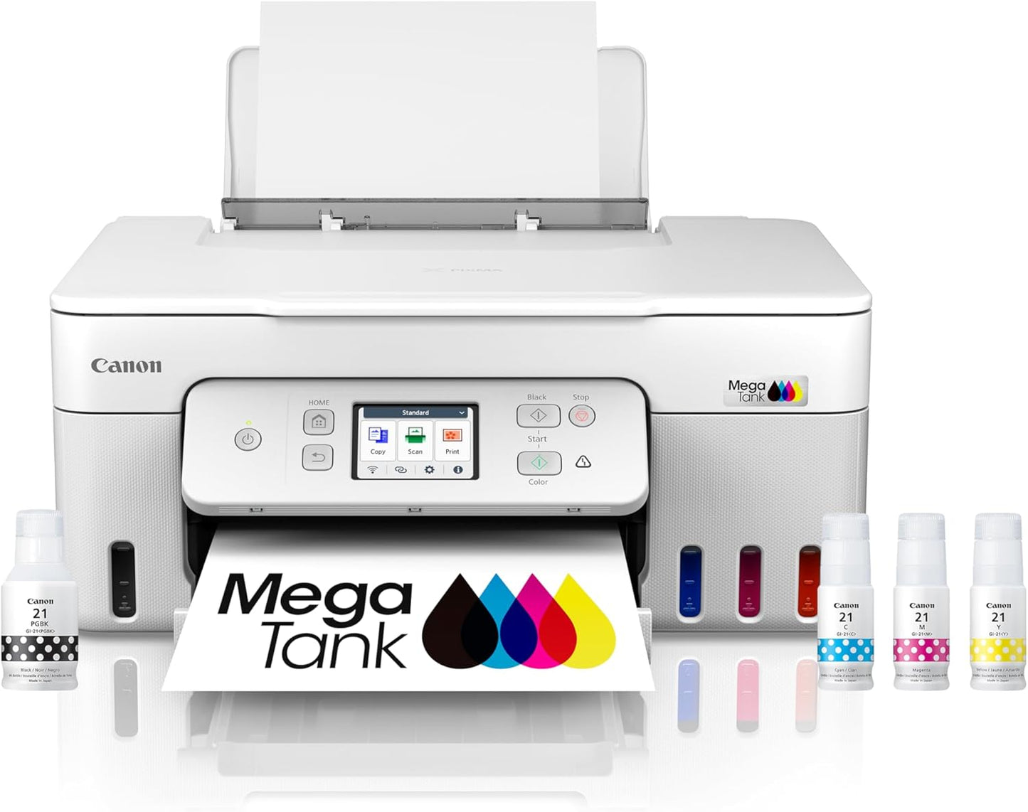 Canon Megatank G3290 Wireless All-In-One Printer - Print, Copy, Scan, Mobile Printing, 2.7" LCD Touchscreen, Auto Duplex