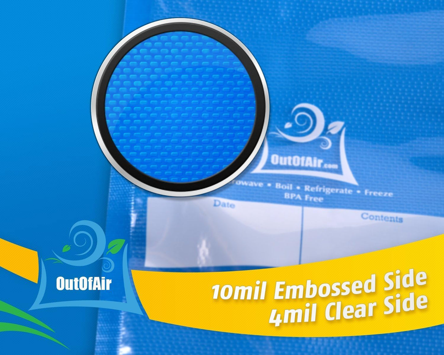 Premium 100 Gallon Vacuum Sealer Bags (11" X 16") - BPA Free, 33% Thicker, Compatible with Foodsaver & More - Commercial Grade Quality