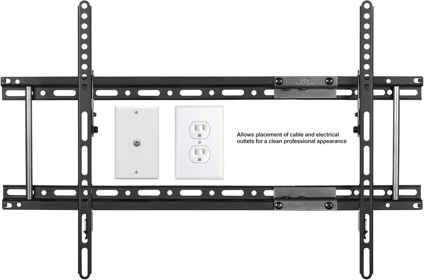 Cheetah Ultra Slim Tilt TV Mount for 32-86 Inch TVs, Supports 165Lbs, Includes 10Ft HDMI Cable, Fits 16-24" Studs, Adjustable 15° Tilt, Max VESA 600x400mm