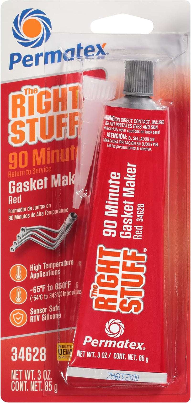 Permatex 81630 Ultra Red High Temperature Gasket Maker, 3 Oz