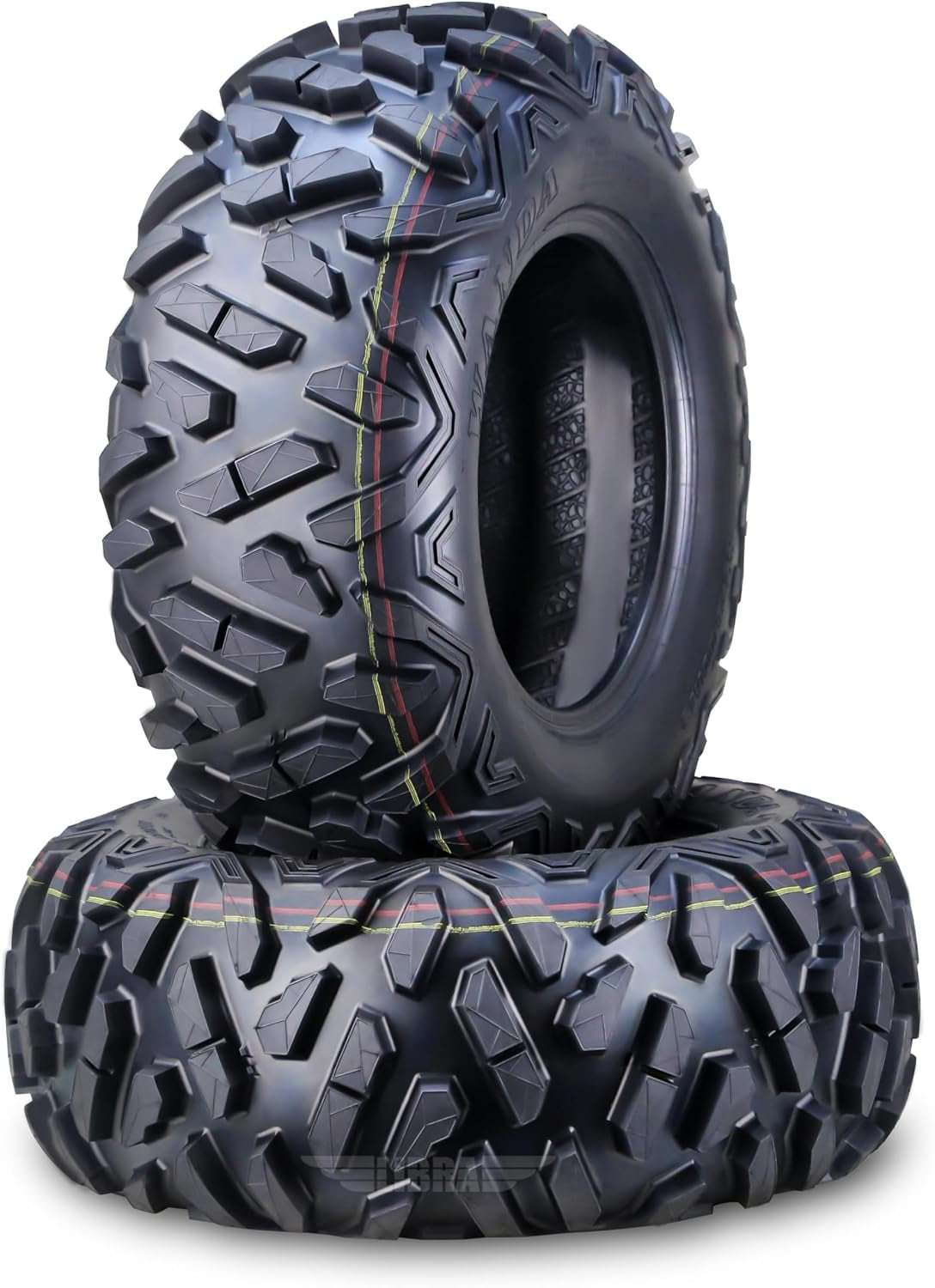 WANDA Set of 2 ATV Tires 22X10-10 22X10X10 6PR Big Horn Style