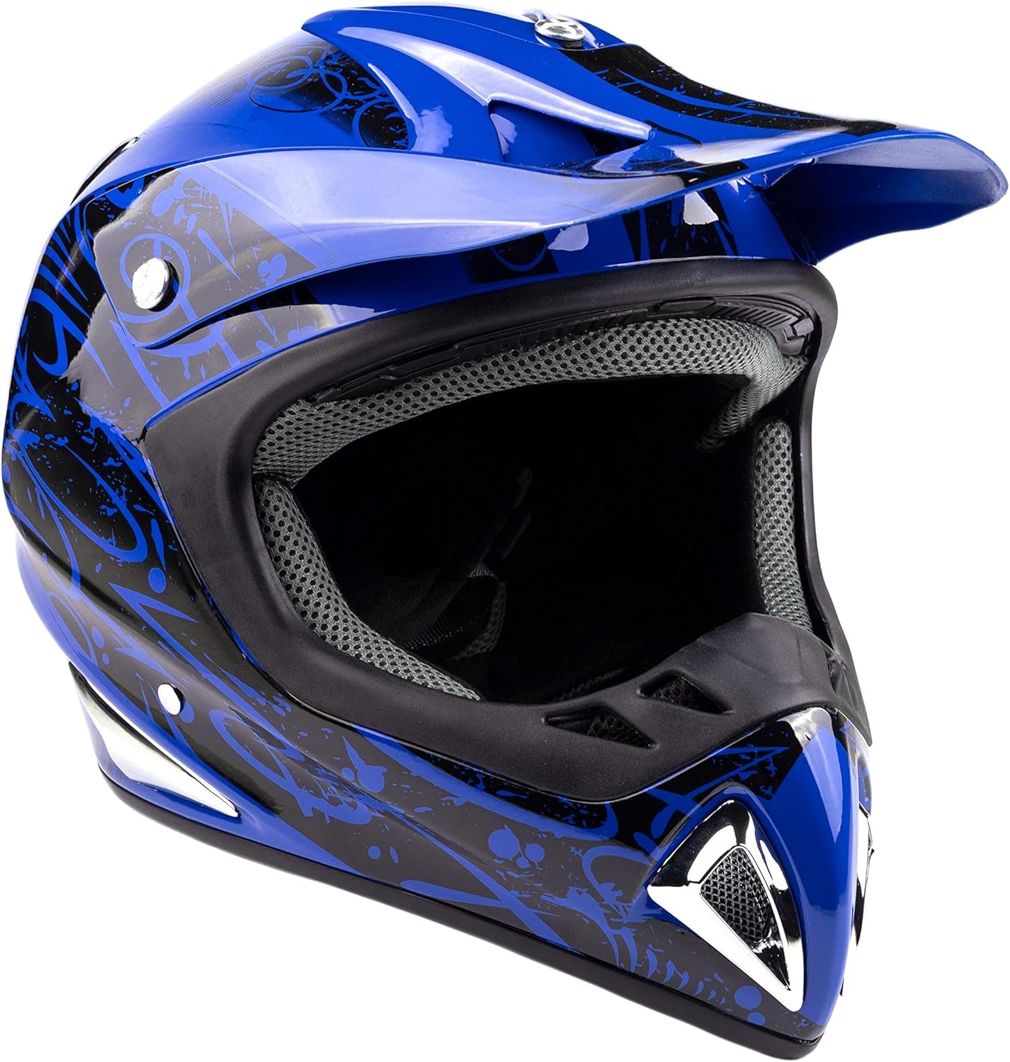 Typhoon Helmets Typhoon ATV Motorcycle Helmet with Goggles & Gloves - DOT Certified Off-Road Racing Protection Gear Set for Adults/Teens - Durable MX Combo Pack