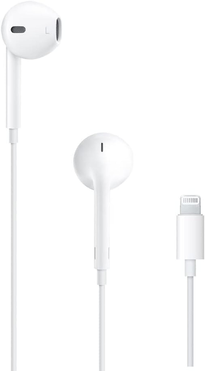 Apple Lightning Earpods: Wired Earbuds with Built-In Remote for Music, Calls, and Volume Control for iPhone