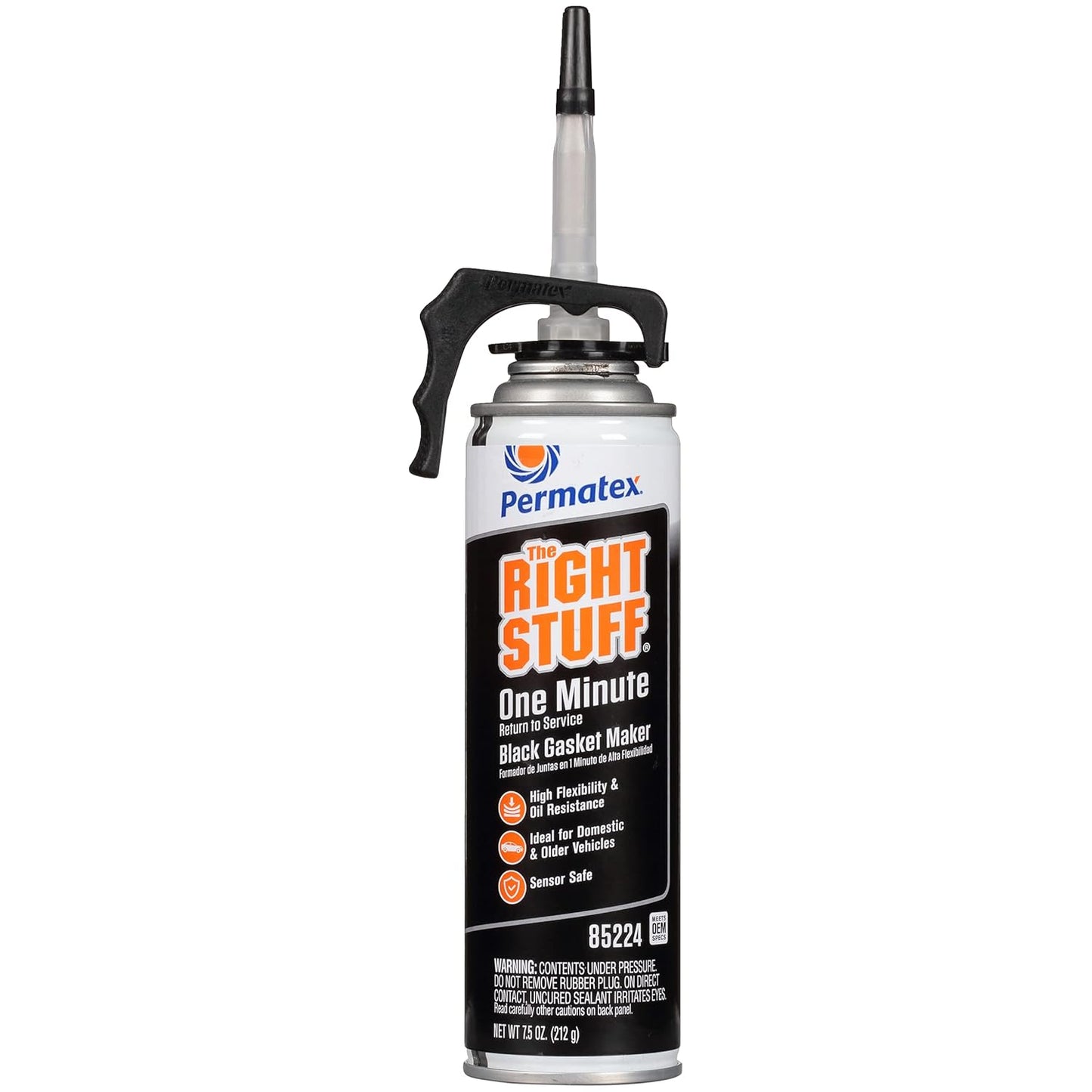 Permatex 82180 Ultra Black Maximum Oil Resistance RTV Silicone Gasket Maker, Sensor Safe and Non-Corrosive, for High Flex and Oil Resistant Applications 3 Oz