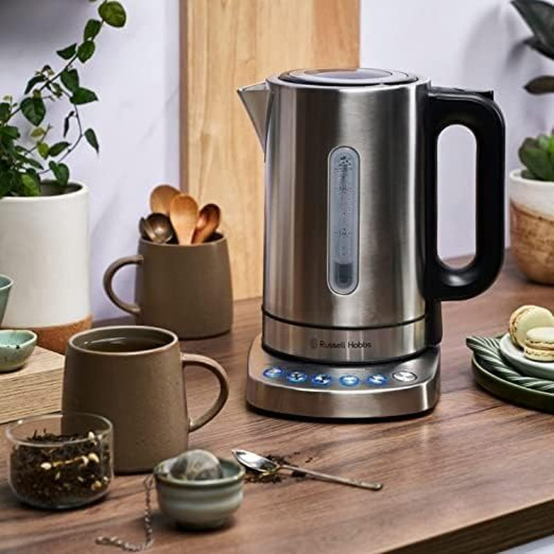 RHK510 Addison Kettle, 5 Temperature Settings, 1.7 L Capacity, Keep Warm Function, Easy to Clean, Silver