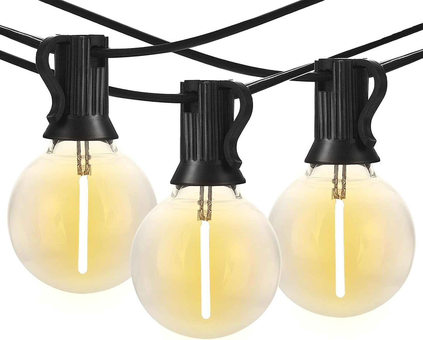 Banord 29FT Shatterproof Globe Outdoor String Lights - 15 Dimmable Waterproof Bulbs for Patio, Porch & Cafe Decor