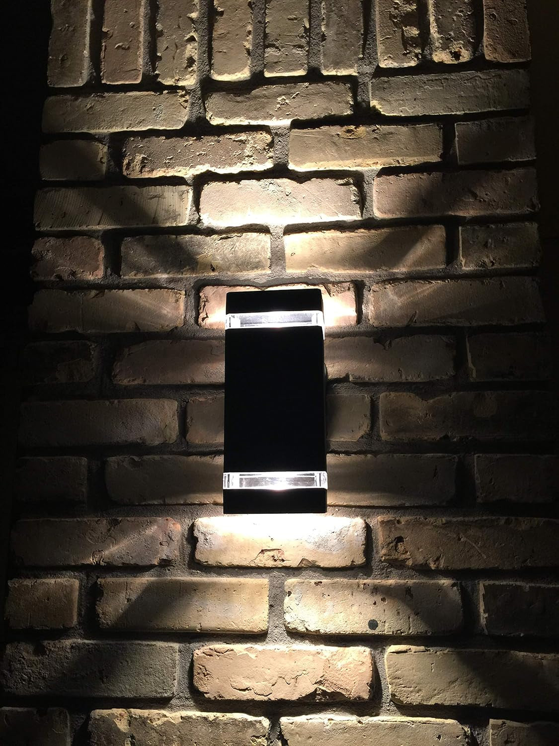 LMP 2-Pack Waterproof LED Square Up and Down Outdoor Wall Lights - 3000K, 5W, Aluminum, ETL Certified