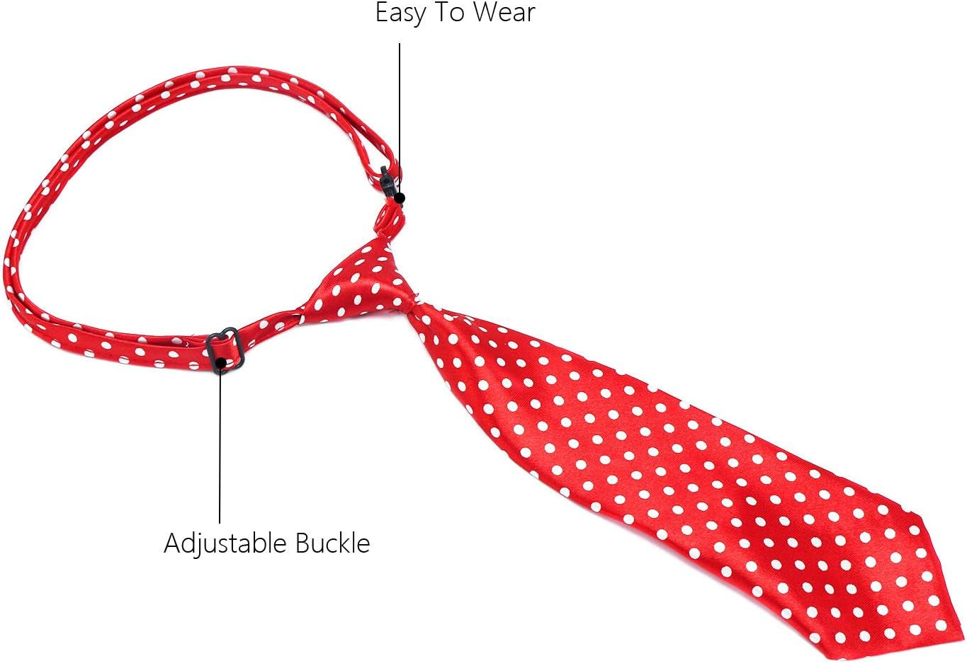 Segarty Dog Ties for Large Dogs, Pet Neck Tie, with Adjustable Collar, Bulk Bow Ties Bowties Necktie Grooming Accessories for Girl Boy Dog Valentines Holiday Birthday Wedding Cosplay Costumes