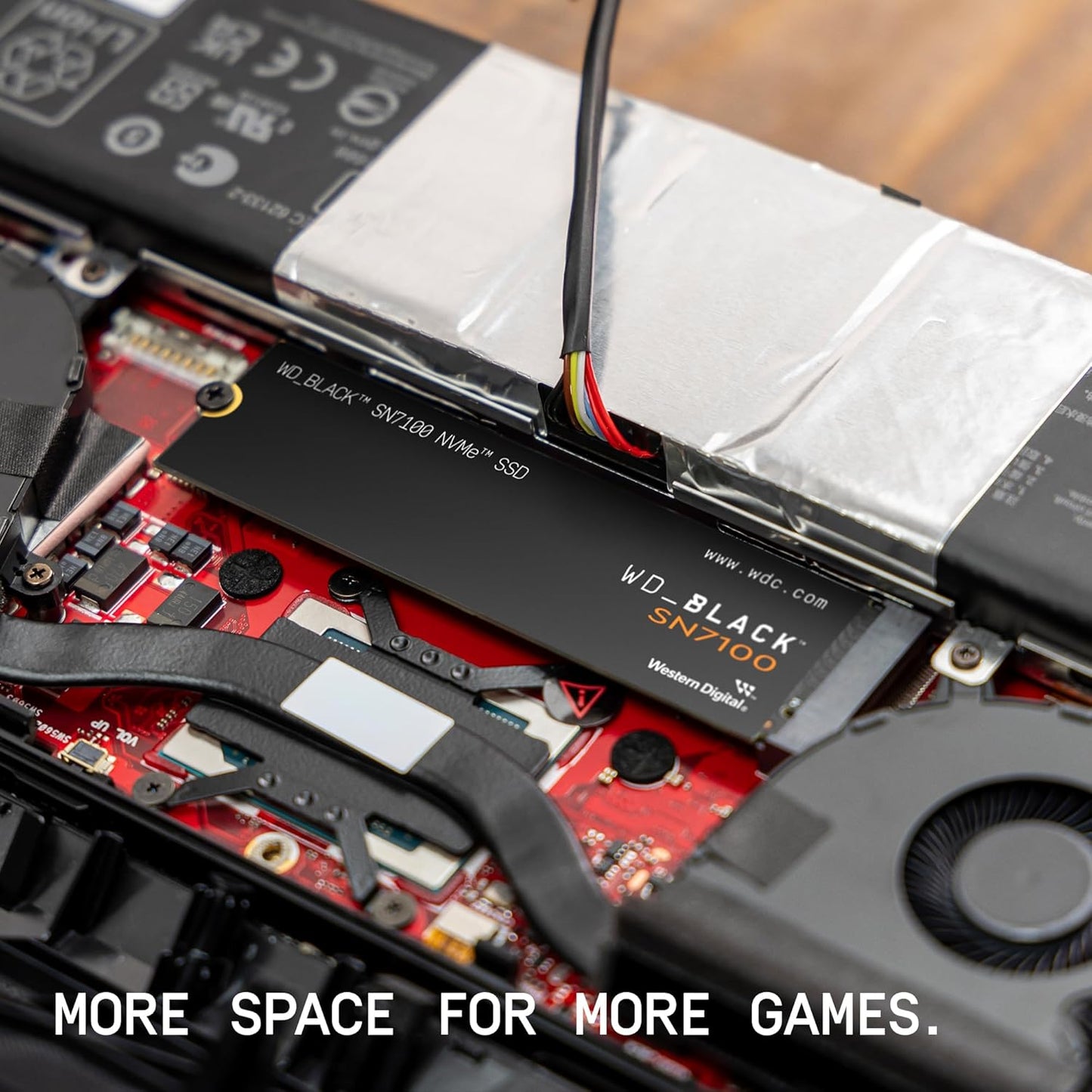 WD_BLACK 1TB SN7100 NVMe Gaming SSD - Lightning Fast Gen4 PCIe M.2 2280, Up to 7,250 MB/s - Upgrade Your Gaming Experience!