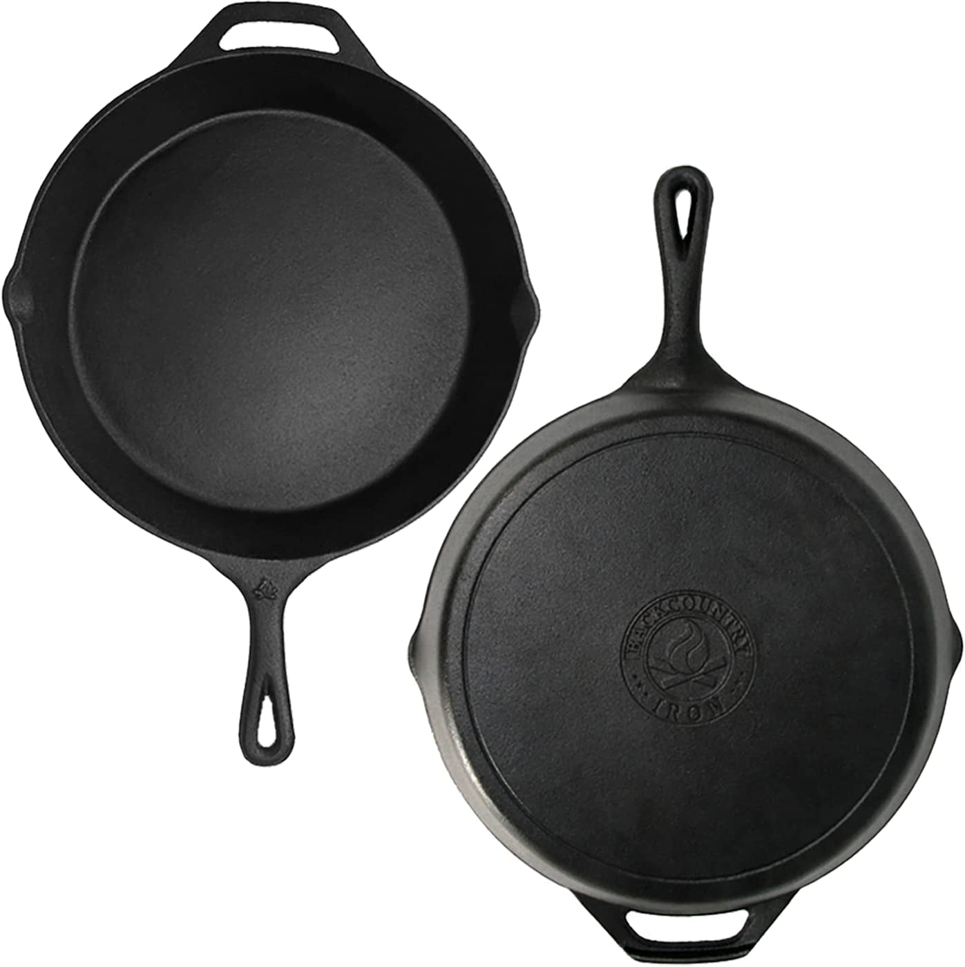 Backcountry Iron 12-Inch Pre-Seasoned Cast Iron Skillet - Perfect for All Your Cooking Adventures!