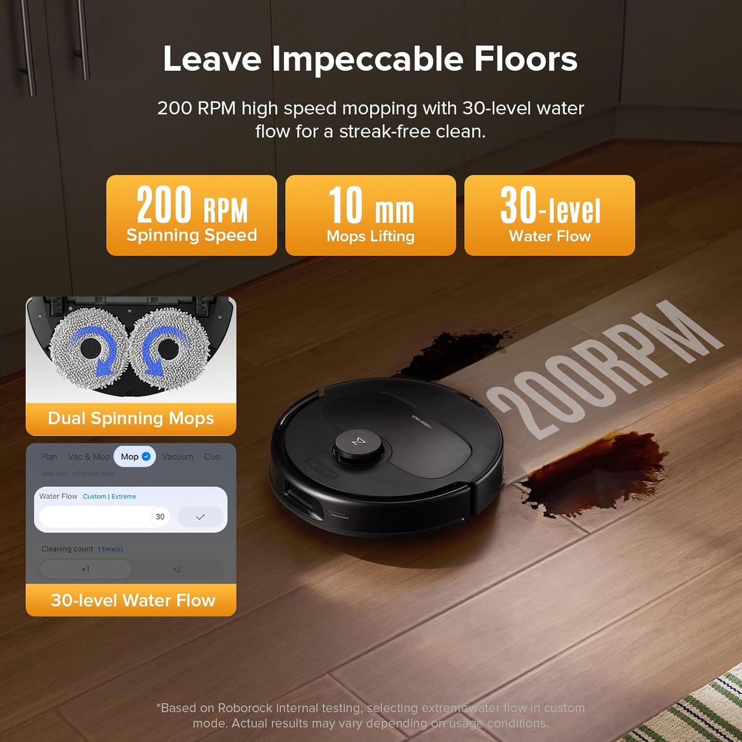 Qrevo L Robot Vacuum and Mop, All-In-One Vacuum Cleaner, 10,000Pa Powerful Suction, Self Emptying & Refilling, Self Mop Washing & Air Drying, Anti-Tangle Brushes for Home, Pet Hairs, Black