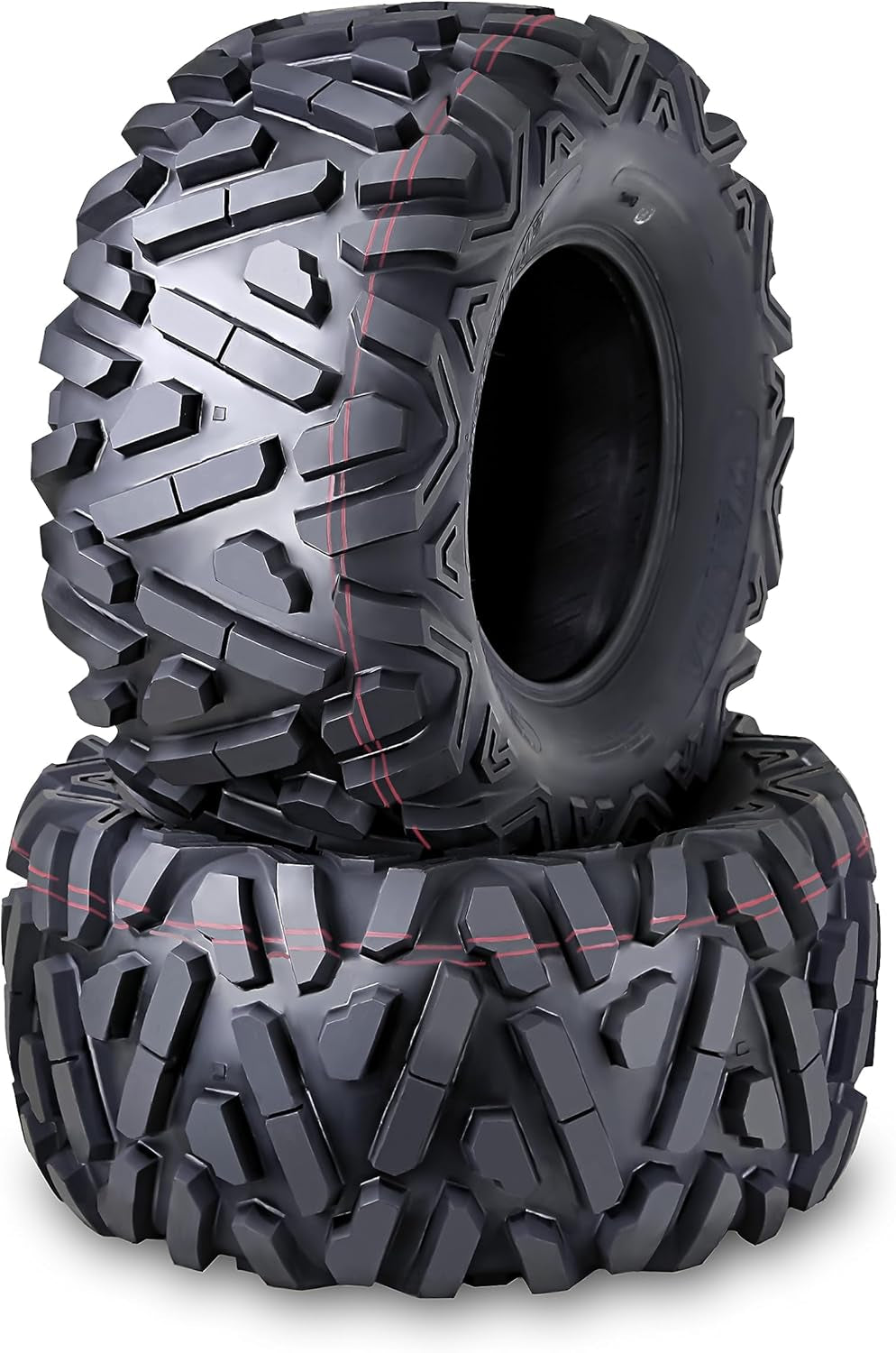 WANDA Set of 2 ATV Tires 22X10-10 22X10X10 6PR Big Horn Style