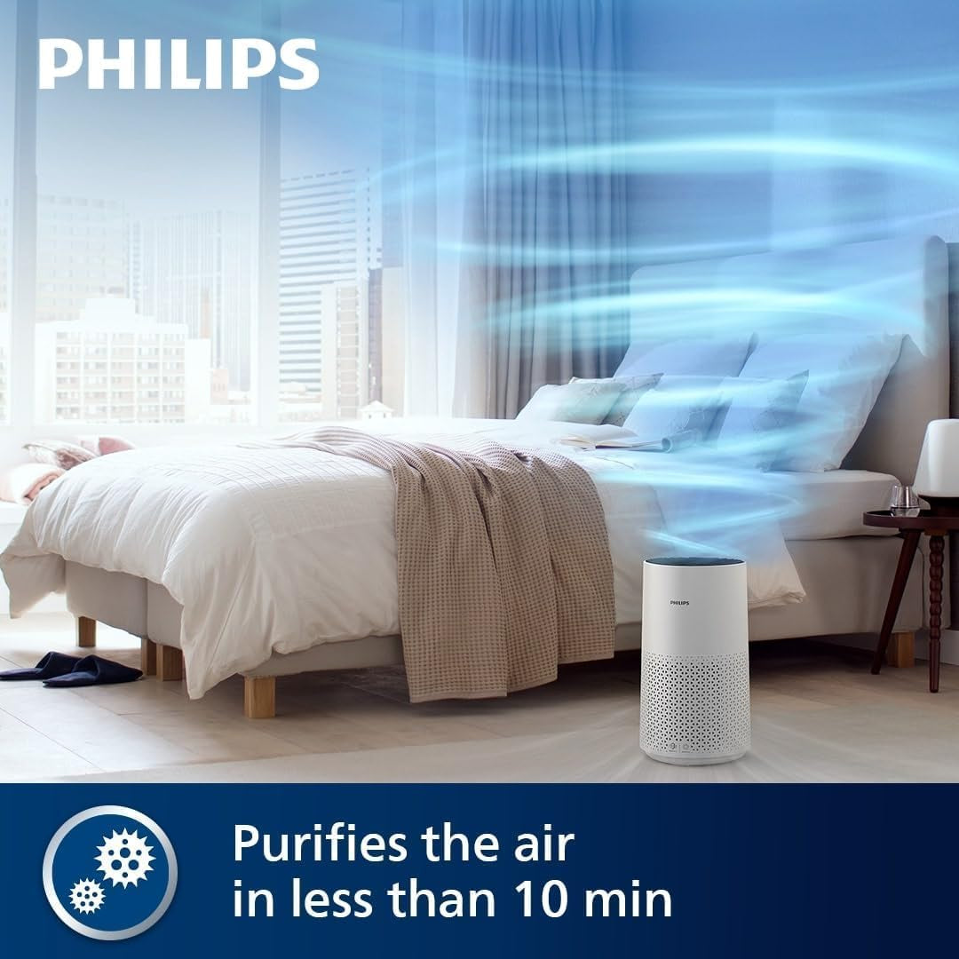 1000I Series Air Purifier – 78 M² Coverage, 300 M³/H CADR, HEPA & Carbon Filter, Smart Sensor, Ultra-Quiet, Wi-Fi Connected, Air+ App (AC1715/70)