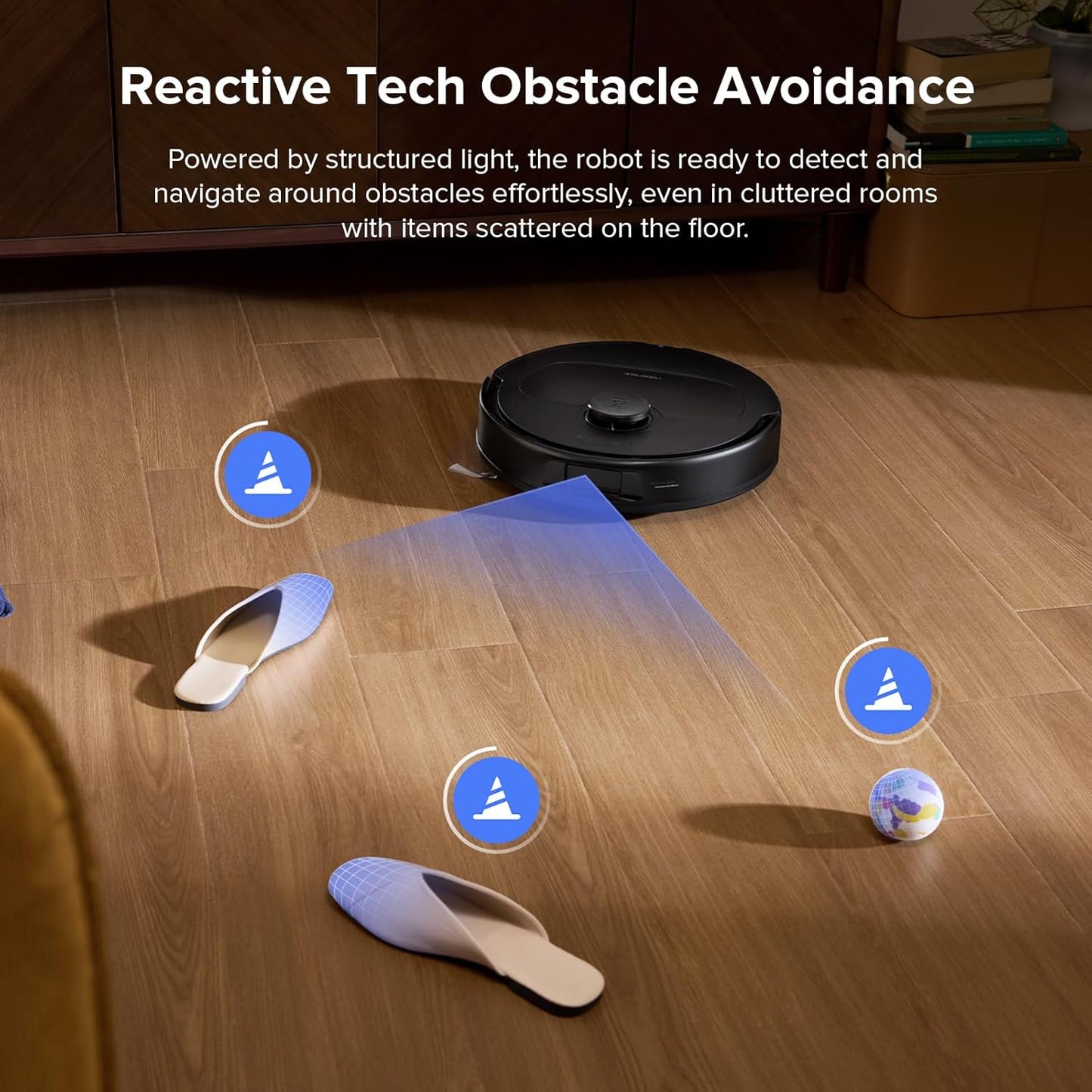 Qrevo L Robot Vacuum and Mop, All-In-One Vacuum Cleaner, 10,000Pa Powerful Suction, Self Emptying & Refilling, Self Mop Washing & Air Drying, Anti-Tangle Brushes for Home, Pet Hairs, Black