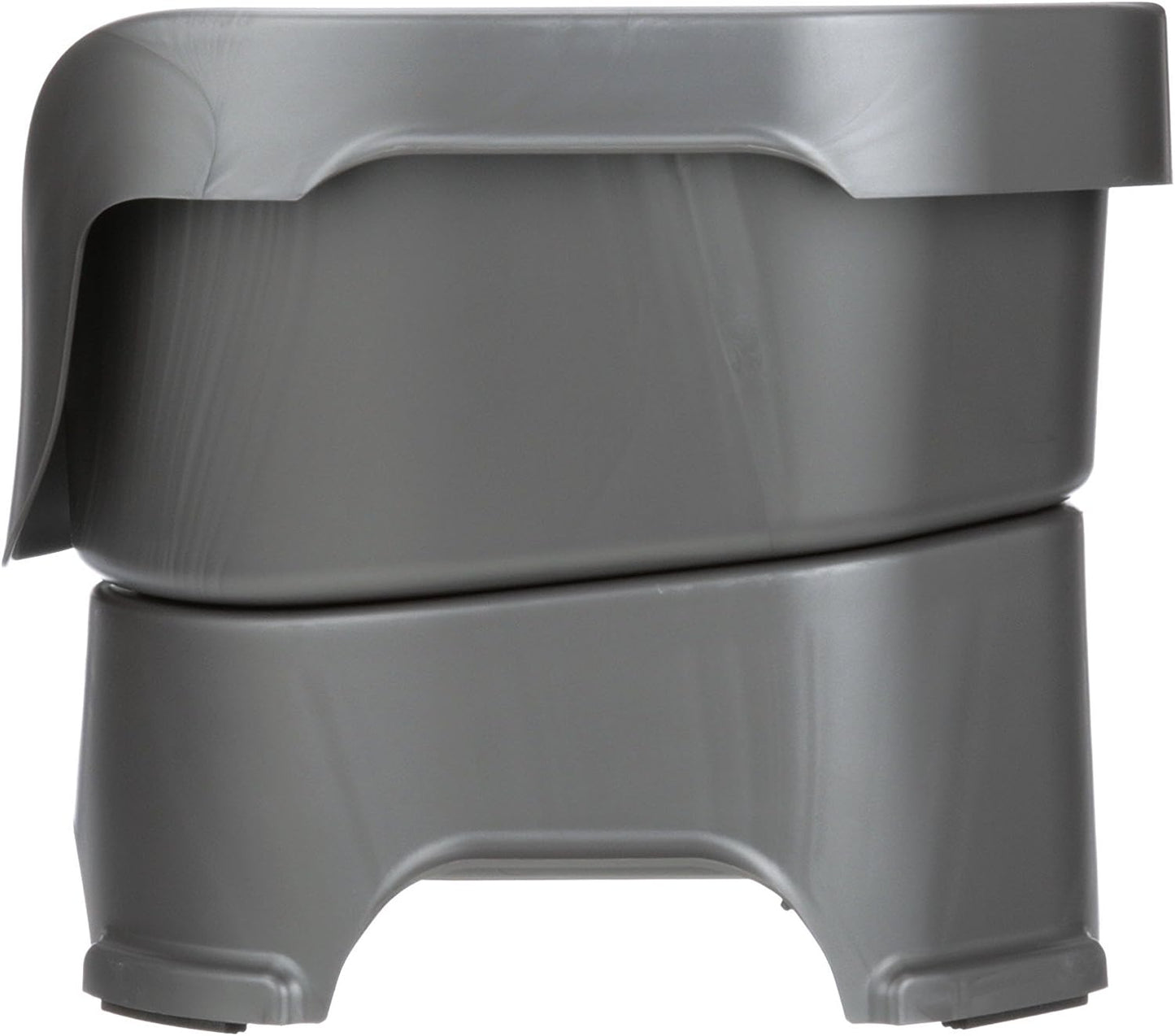 Neater Pet Brands Neater Feeder Deluxe Mess Proof Dog Bowls Elevated for Medium Dogs 19-40 Lbs, Made in USA, No Spill Raised Dog Food Bowl Stand Feeding Station, Food and Water Bowl Set, Grey