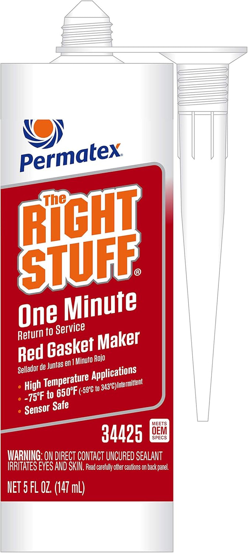 Permatex 81630 Ultra Red High Temperature Gasket Maker, 3 Oz