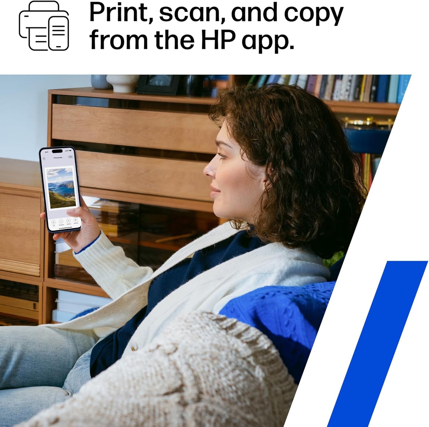 HP Deskjet 2855E Wireless All-In-One Printer with Scanner and Copier - Ideal for Home Use, Includes 3-Month Instant Ink Trial, AI-Enabled Technology