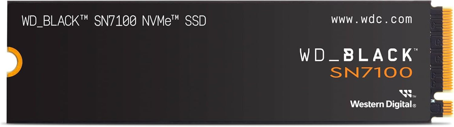 WD_BLACK 1TB SN7100 NVMe Gaming SSD - Lightning Fast Gen4 PCIe M.2 2280, Up to 7,250 MB/s - Upgrade Your Gaming Experience!