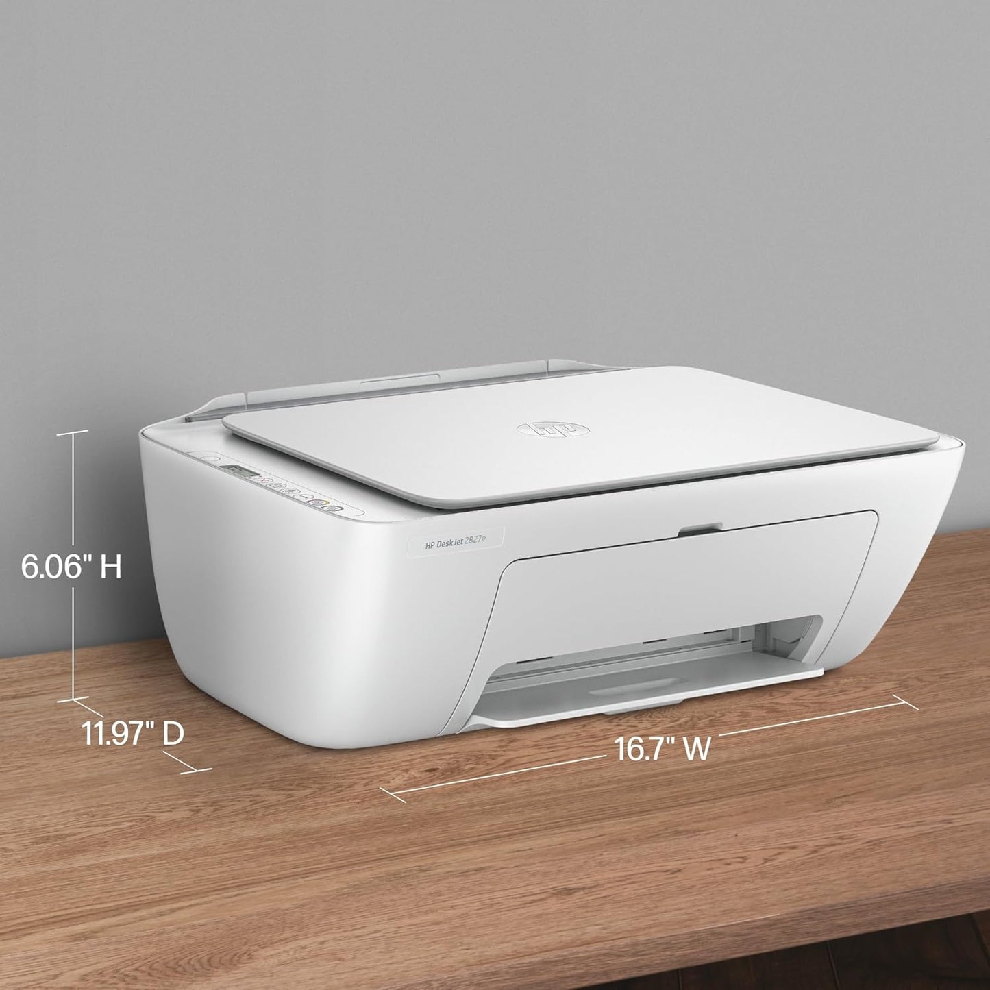 HP Deskjet 2827E Wireless All-In-One Color Inkjet Printer - Perfect for Home Use with Scanner, Copier & 3-Month Instant Ink Trial Included!