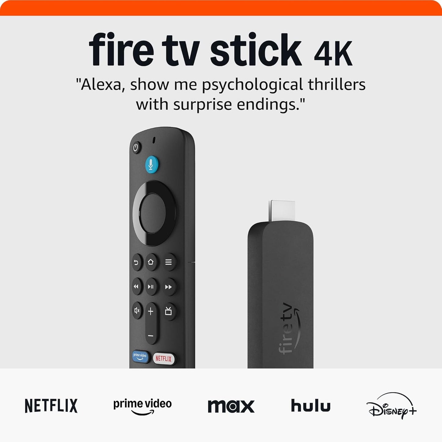 Amazon Fire TV Stick 4K (Latest Model) - Enjoy 1.8 Million+ Movies & Shows with AI-Powered Search & Wi-Fi 6