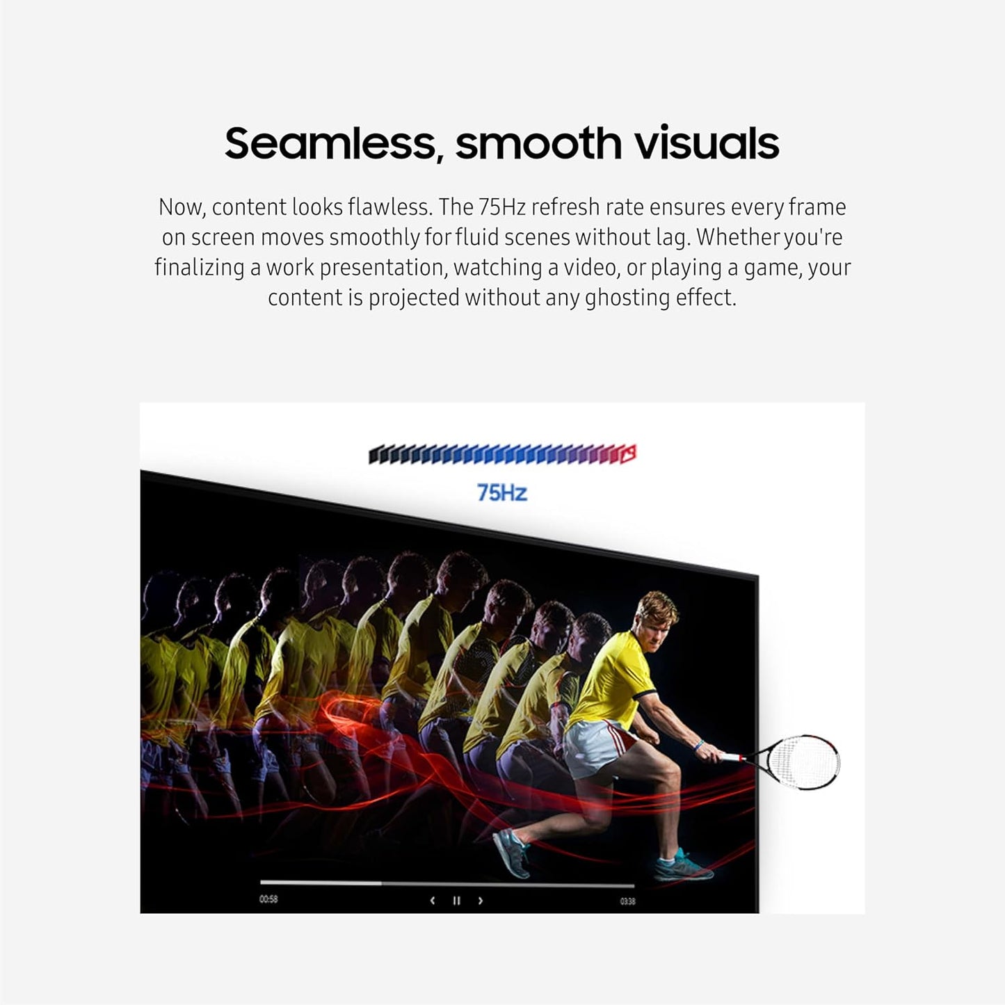 SAMSUNG 27" Essential IPS Monitor - 100Hz Refresh Rate, Ergonomic Design, Advanced Eye Care, Game Mode - LS27D304GANXZA