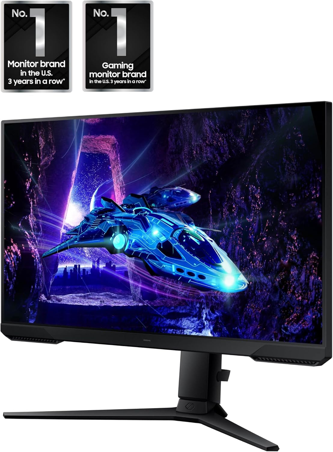 Samsung Odyssey G3 24" FHD Gaming Monitor - 1ms Response, 180Hz Refresh Rate, AMD FreeSync, Adjustable Stand, Eye Saver Mode, Flicker-Free