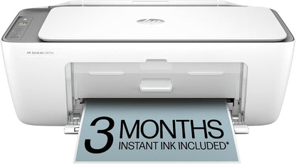 HP Deskjet 2855E Wireless All-In-One Printer with Scanner and Copier - Ideal for Home Use, Includes 3-Month Instant Ink Trial, AI-Enabled Technology