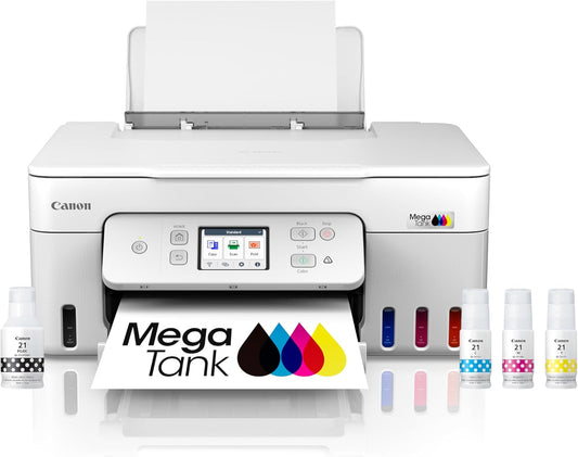 Canon Megatank G3290 Wireless All-In-One Printer - Print, Copy, Scan, Mobile Printing, 2.7" LCD Touchscreen, Auto Duplex