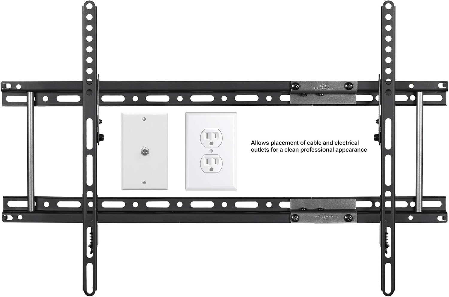 Cheetah Ultra Slim Tilt TV Mount for 32-86 Inch TVs, Supports 165Lbs, Includes 10Ft HDMI Cable, Fits 16-24" Studs, Adjustable 15° Tilt, Max VESA 600x400mm