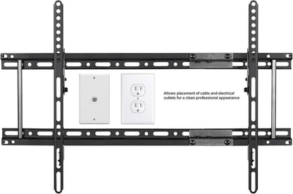 Cheetah Ultra Slim Tilt TV Mount for 32-86 Inch TVs, Supports 165Lbs, Includes 10Ft HDMI Cable, Fits 16-24" Studs, Adjustable 15° Tilt, Max VESA 600x400mm