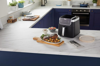 Air Fryer Pro XL 6.2L, 6 Cooking Functions, Space Saving Design, 6.2L Capacity, Max Crisp Technology, AF181ANZ, Black