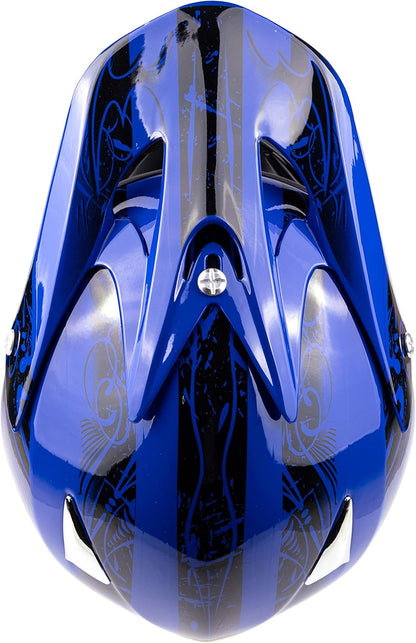 Typhoon Helmets Typhoon ATV Motorcycle Helmet with Goggles & Gloves - DOT Certified Off-Road Racing Protection Gear Set for Adults/Teens - Durable MX Combo Pack