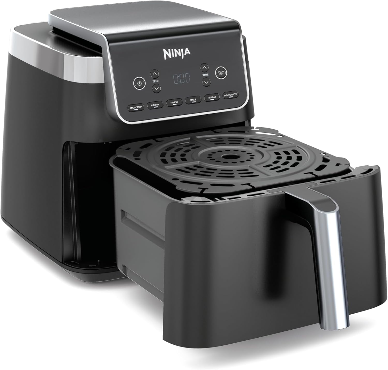 Air Fryer Pro XL 6.2L, 6 Cooking Functions, Space Saving Design, 6.2L Capacity, Max Crisp Technology, AF181ANZ, Black