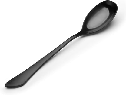 Sleek Matte Black 20-Piece Stainless Steel Flatware Set for 4 – Elegant Satin Finish Cutlery, Dishwasher Safe for Home & Restaurant Use