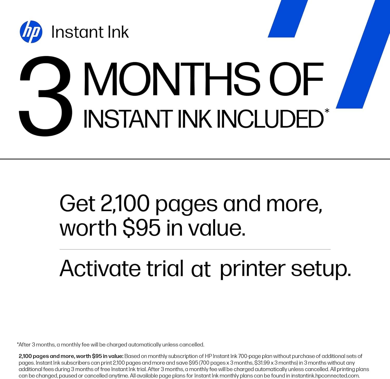 HP Deskjet 2855E Wireless All-In-One Printer with Scanner and Copier - Ideal for Home Use, Includes 3-Month Instant Ink Trial, AI-Enabled Technology