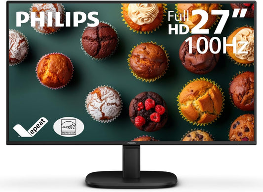 Philips 27B2N2100 27" FHD 100Hz Gaming & Office Monitor - Energy Star & EPEAT Gold Certified with HDMI & VGA, 4-Year Warranty