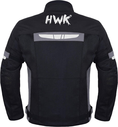 HWK Mesh Motorcycle Jacket Riding Air Motorbike Jacket Biker CE Armored Breathable
