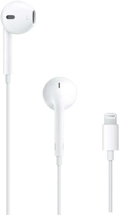 Apple Lightning Earpods: Wired Earbuds with Built-In Remote for Music, Calls, and Volume Control for iPhone