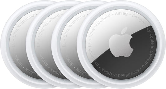Apple AirTag 4-Pack: Effortlessly Track Your Keys, Wallet, Luggage & More with Easy One-Tap Setup for iPhone & iPad