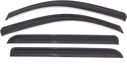 Auto Ventshade [AVS] In-Channel Rain Guards for 2002 - 2006 Cadillac Escalade; 2000 - 2006 Chevrolet Tahoe/Gmc Yukon; 2001 - 2006 Yukon Denali | Window Vent Visors, 4 Pcs. - Smoke | 194304