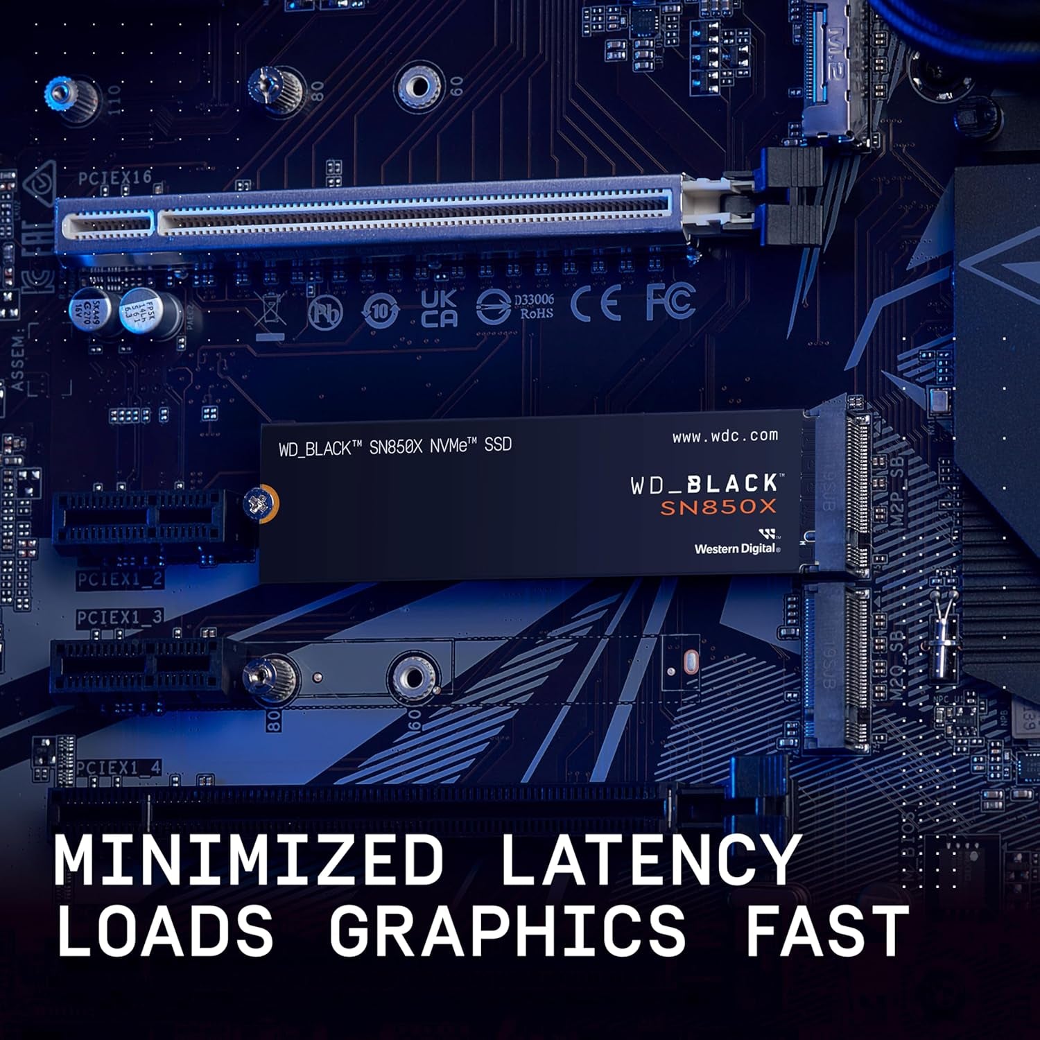 WD_BLACK 2TB SN850X NVMe Gaming SSD with Heatsink - Lightning Fast 7,300 MB/s - Perfect for PS5 - Gen4 PCIe M.2 2280