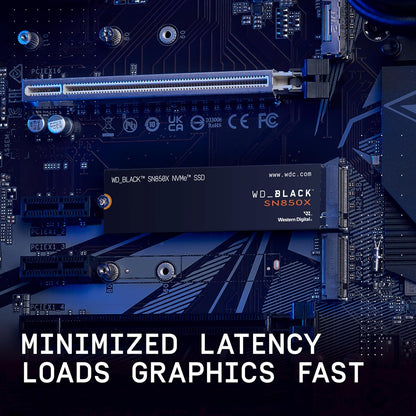 WD_BLACK 2TB SN850X NVMe Gaming SSD with Heatsink - Lightning Fast 7,300 MB/s - Perfect for PS5 - Gen4 PCIe M.2 2280