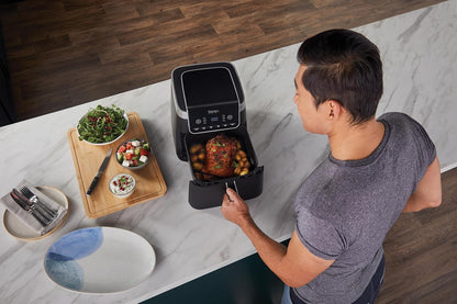 Air Fryer Pro XL 6.2L, 6 Cooking Functions, Space Saving Design, 6.2L Capacity, Max Crisp Technology, AF181ANZ, Black