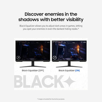 Samsung Odyssey G3 24" FHD Gaming Monitor - 1ms Response, 180Hz Refresh Rate, AMD FreeSync, Adjustable Stand, Eye Saver Mode, Flicker-Free
