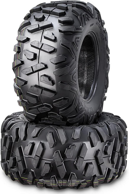 WANDA Set of 2 ATV Tires 22X10-10 22X10X10 6PR Big Horn Style