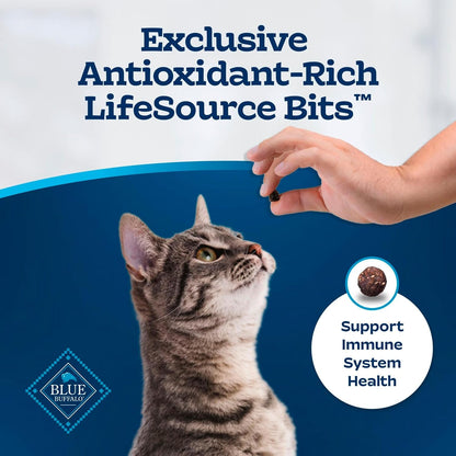 Blue Buffalo Tastefuls Natural Dry Food for Adult Indoor Cats, Chicken & Brown Rice Recipe, 15-Lb. Bag