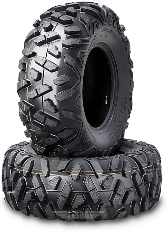 WANDA Set of 2 ATV Tires 22X10-10 22X10X10 6PR Big Horn Style