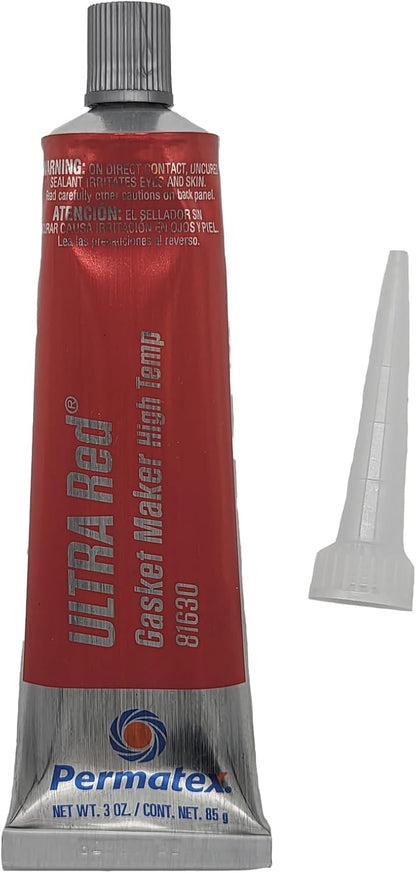 Permatex 81630 Ultra Red High Temperature Gasket Maker, 3 Oz