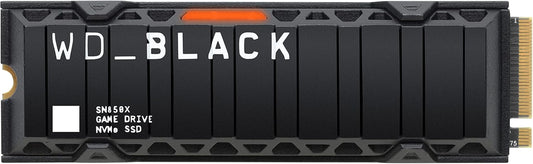 WD_BLACK 2TB SN850X NVMe Gaming SSD with Heatsink - Lightning Fast 7,300 MB/s - Perfect for PS5 - Gen4 PCIe M.2 2280